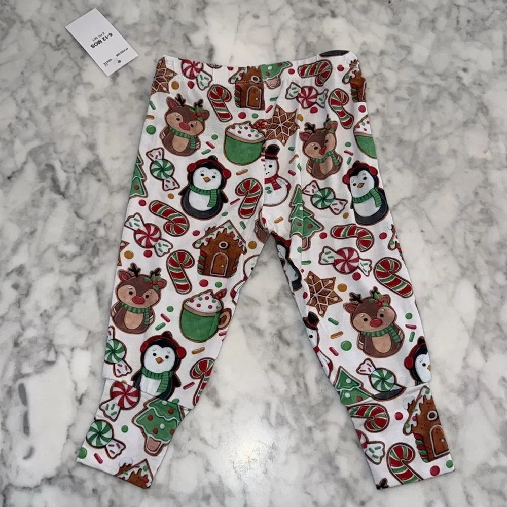NWT POSH PEANUT CHRISTMAS COOKIE FESTIVE CLASSIC PJ SET